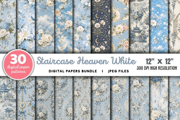 Download Staircase Heaven White Flowers Sky PNG - Lower Collection