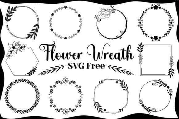 Download Flower Wreath SVG Free - Lower Collection