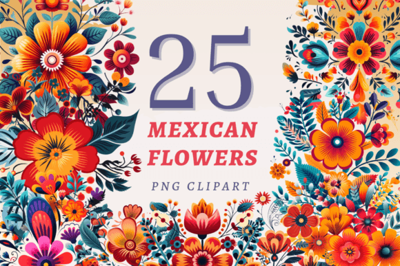 Download Mexican Flowers PNG Bundle - Lower Collection