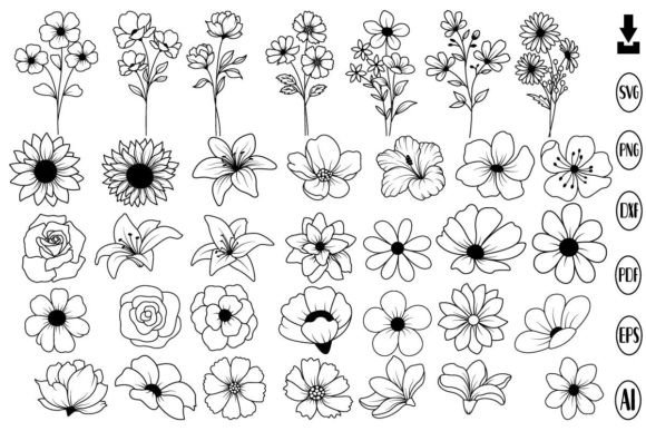 Download Flowers Svg Bundle, Flower Svg, Floral - Lower Collection