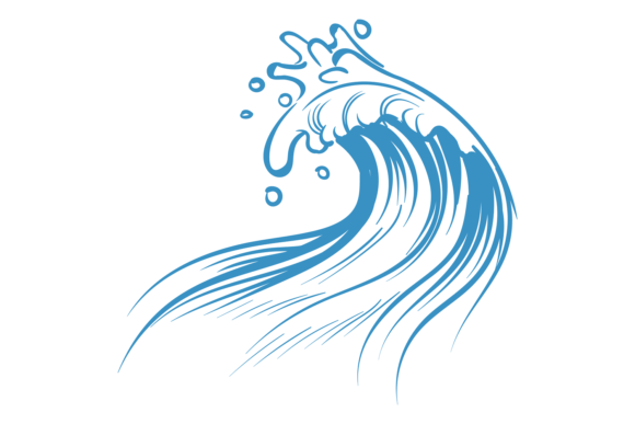 Download Water Splash Symbol. Sea Wave Curl in Sk - Curl Collection