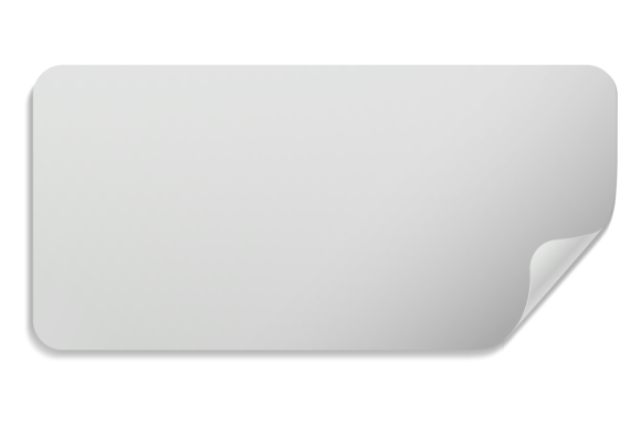 Download Corner Curl Label. White Memo Paper Mock - Curl Collection