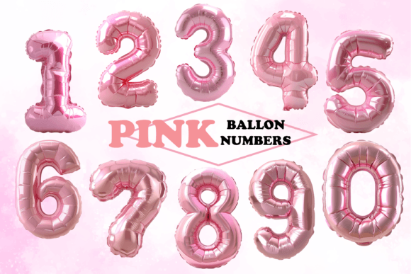 Download Pink Ballon Numbers Birthday Celebration - Pink Collection