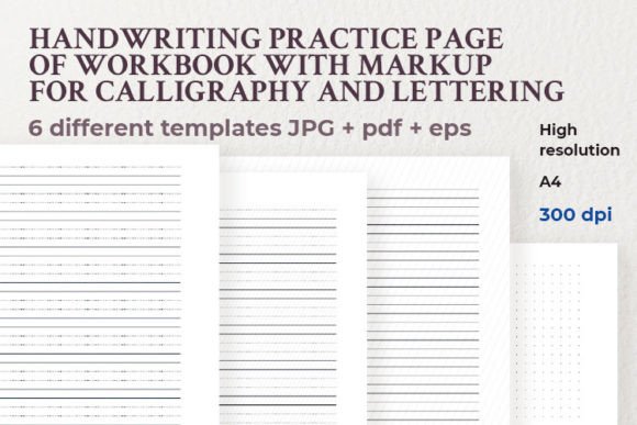 Download Handwriting Practice for Calligraphy - Hand Collection