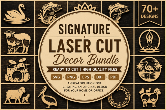 Download Signature Laser Cut Decor SVG Bundle - Decor Collection