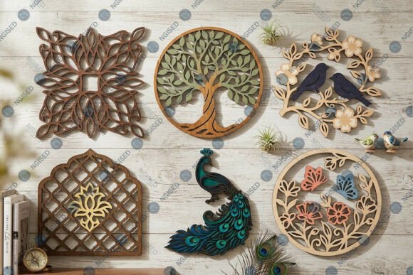 Download Laser Cut Wall Decor Bundle SVG - Decor Collection