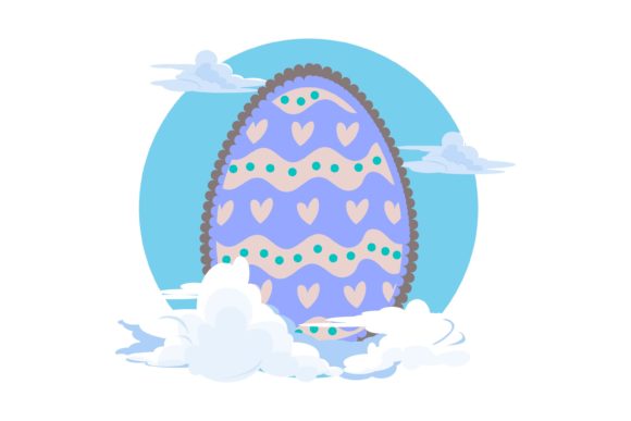 Download Easter Egg Decoration Style  Scalloped - Decor Collection