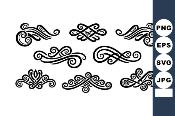 Download Ornamental Vintage Decorative Flourishes - Decor Collection
