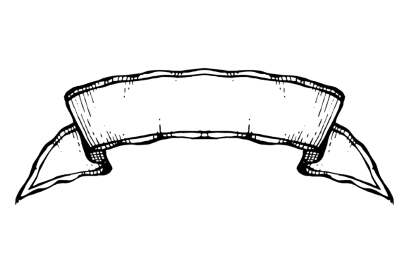 Download Ribbon Scroll Engraving. Hand Drawn Retr - Hand Collection
