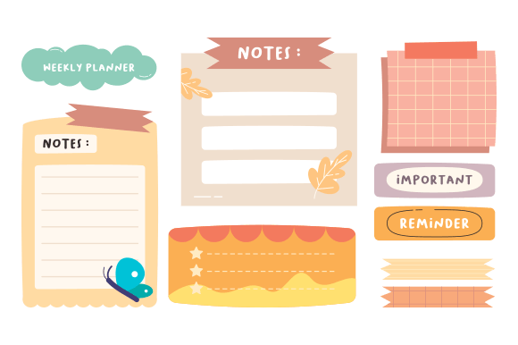 Download Cute Hand-Drawn Bullet Journal Element - Hand Collection
