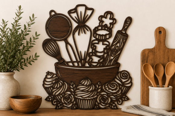 Download Kitchen Wall Decor SVG Laser Cut File - Decor Collection