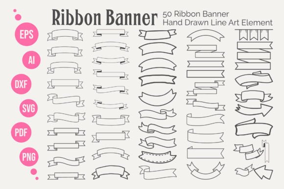Download Ribbon Banner Label &amp; Decorative Vector - Decor Collection
