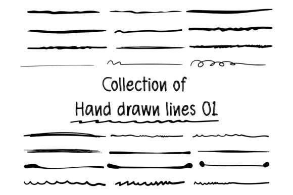 Download Freehand Line. Hand Drawn Lines. - Hand Collection