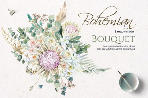 Download Bohemian Flowers  Bouquet - Lower Collection