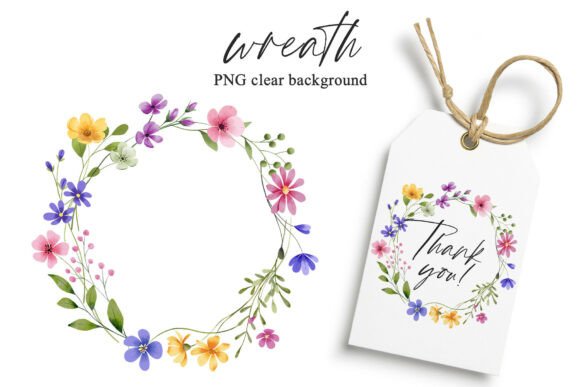 Download Wreath Wild Flowers, Frame, Hand Drawing - Lower Collection