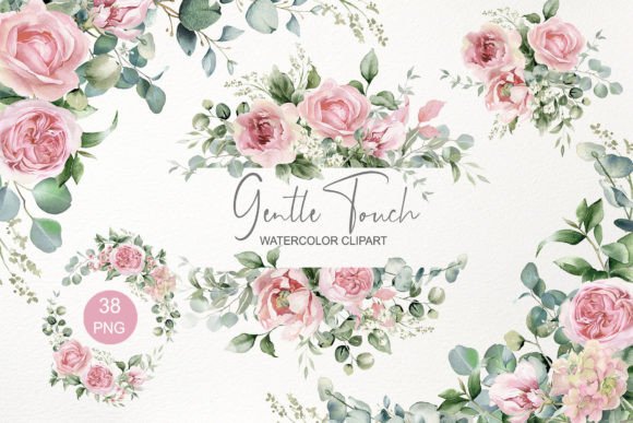Download Pink Floral Clipart. Watercolor Flowers - Lower Collection