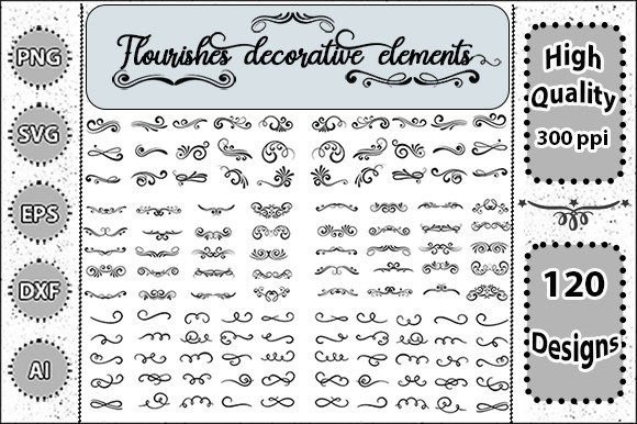 Download Flourishes Decorative Elements Svg Set 2 - Decor Collection