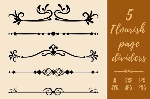 Download Decorative Vintage Flourish Page Divider - Decor Collection
