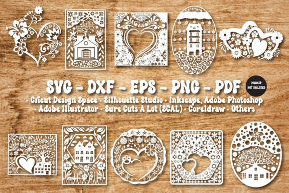 Download Love &amp; Marriage Wedding Paper Cut Bundle - Marriage Collection