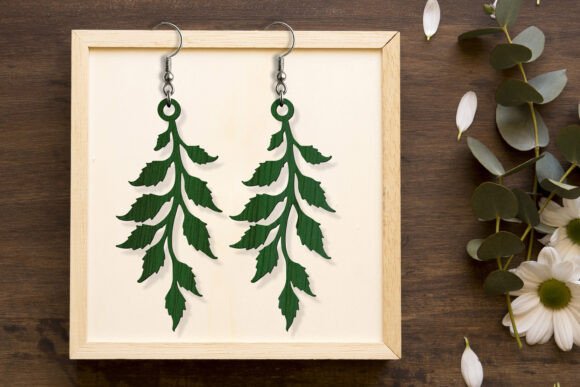 Download Laser Cut Flowers Leaves Earring SVG - Lower Collection