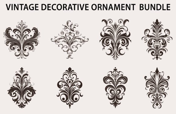 Download Set of Decorative Design Element Vector - Decor Collection