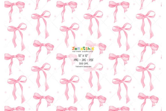 Download Coquette Pink Ribbon Bow Seamless PNG - Pink Collection